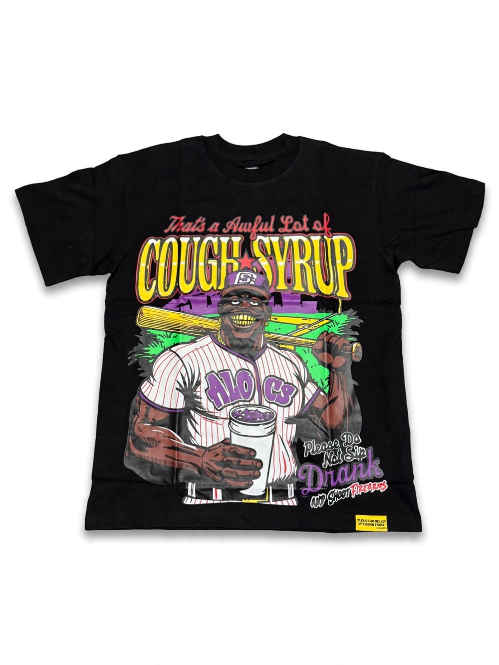 Cough Syrup Graphic TShirt Black Size Small Brand New